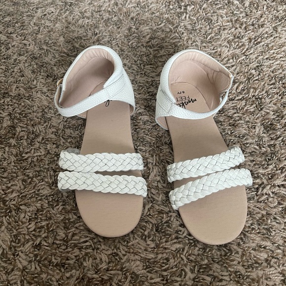 Monkey Feet Other - Monkey Feet Leather Braided Sandals